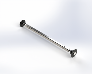 Axel med nav 1,5 m – för lätt släpvagn med plattform 13