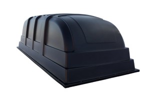 Plastkåpa Jaxal 3060x1560x1000mm, Bren-3015, svart