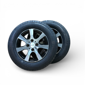 Komplett hjul med aluminiumfälg 155/80 R13 500 kg M+S (4x100)