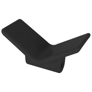 Stävstöd 150 x 80 mm, svart (Domar)